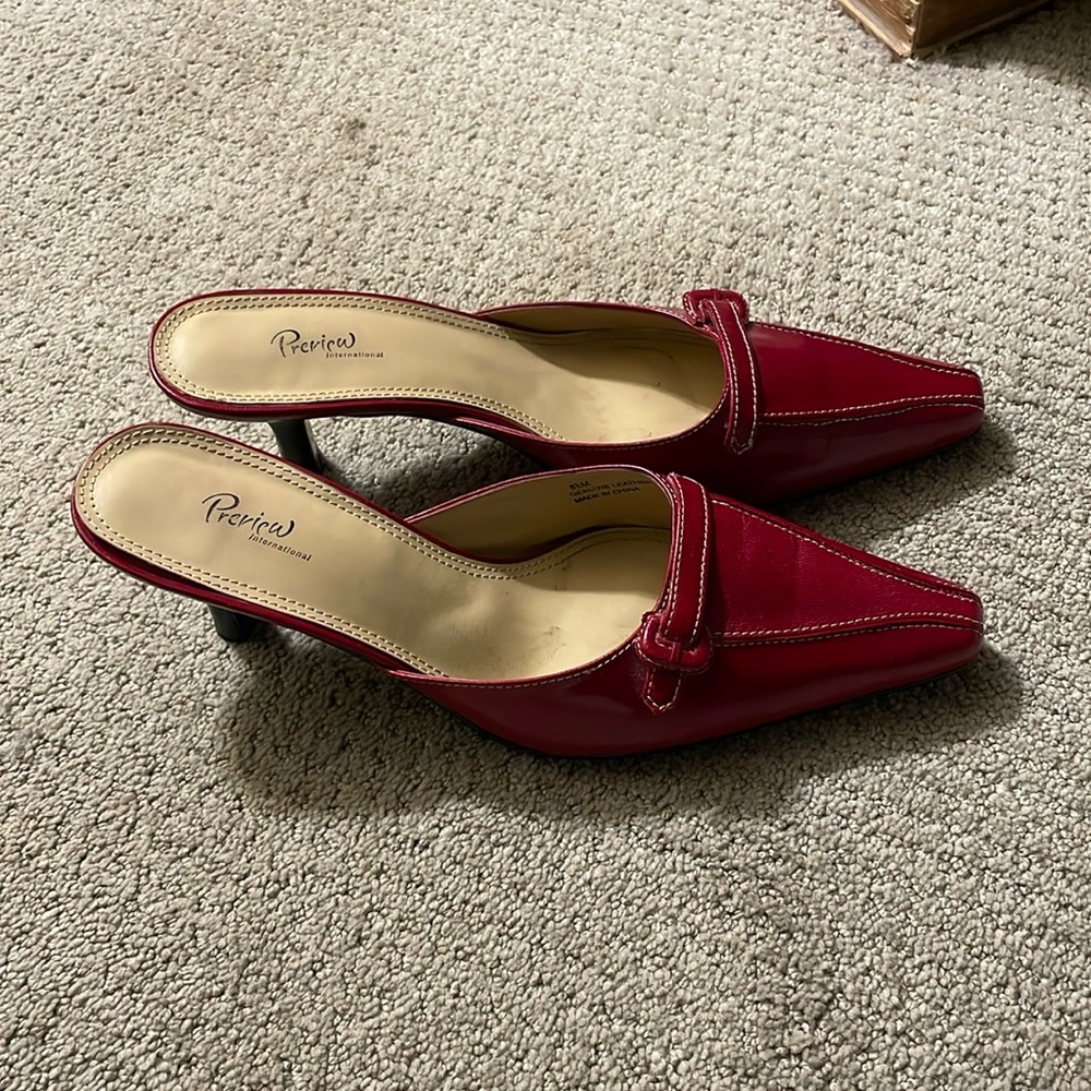 Preview international genuine leather heels